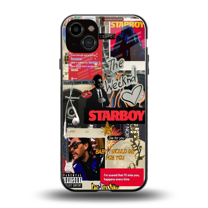 Stellar Starboy back phone cover | glass case for iphone 14 plus