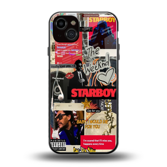 Stellar Starboy back phone cover | glass case for iphone 14 plus