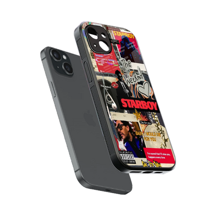 Stellar Starboy sleek iphone 14 plus cover with tempered glass back and TPU edges