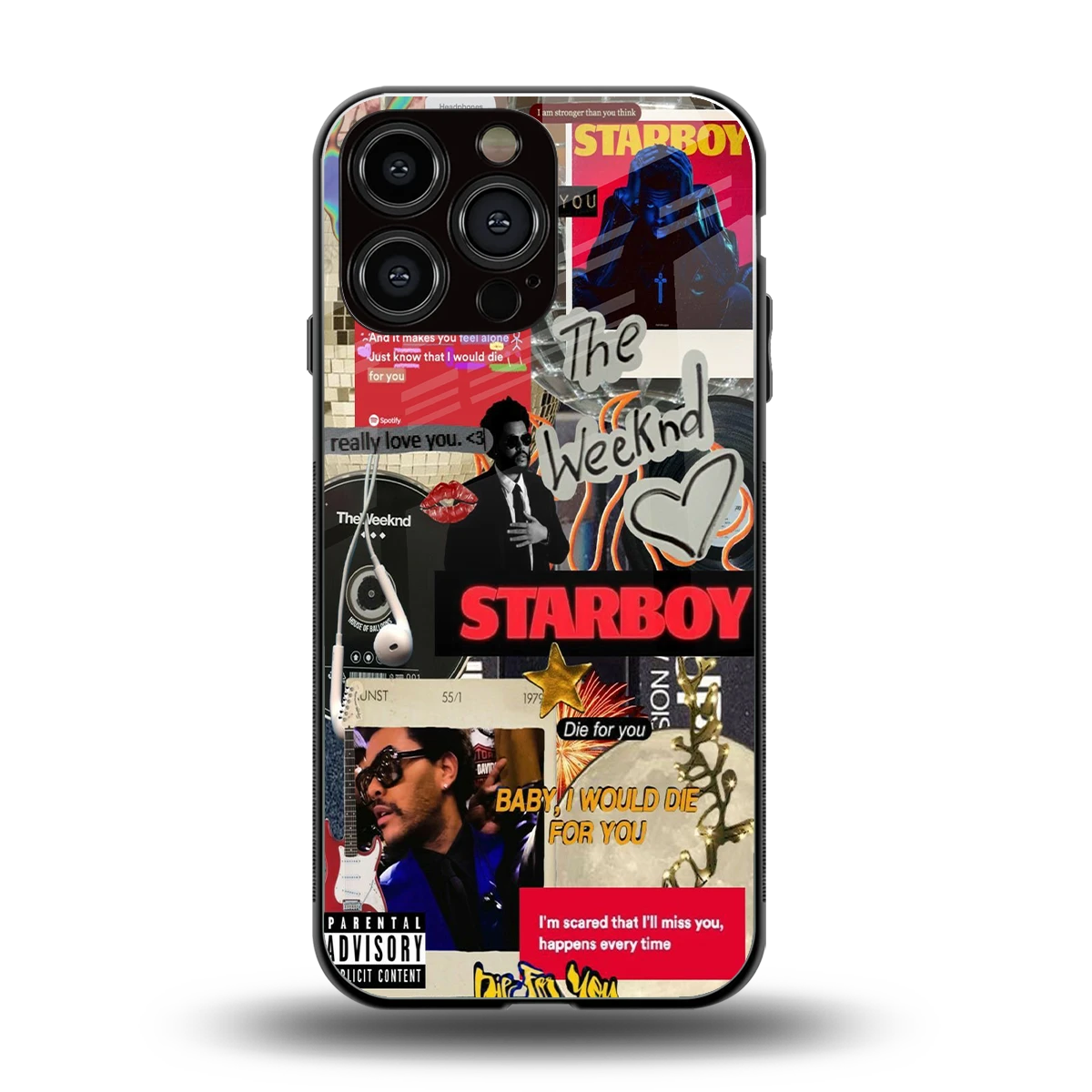Stellar Starboy back phone cover | glass case for iphone 15 pro max