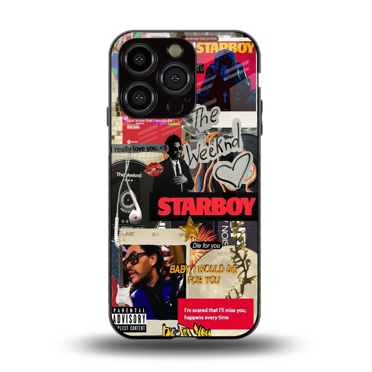 Stellar Starboy back phone cover | glass case for iphone 15 pro