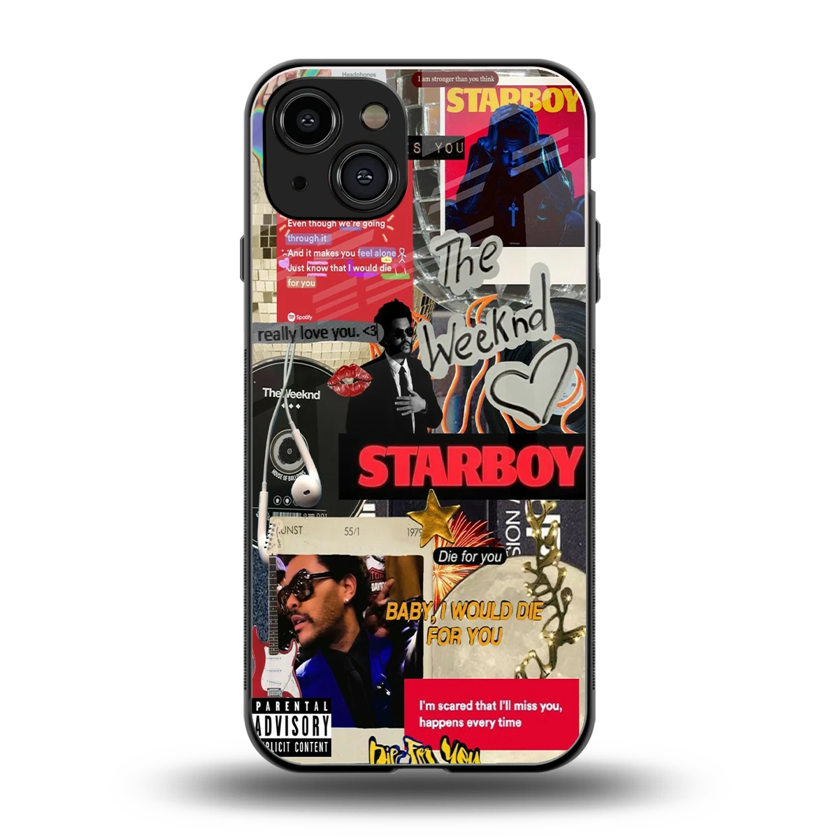 Stellar Starboy back phone cover | glass case for iphone 15