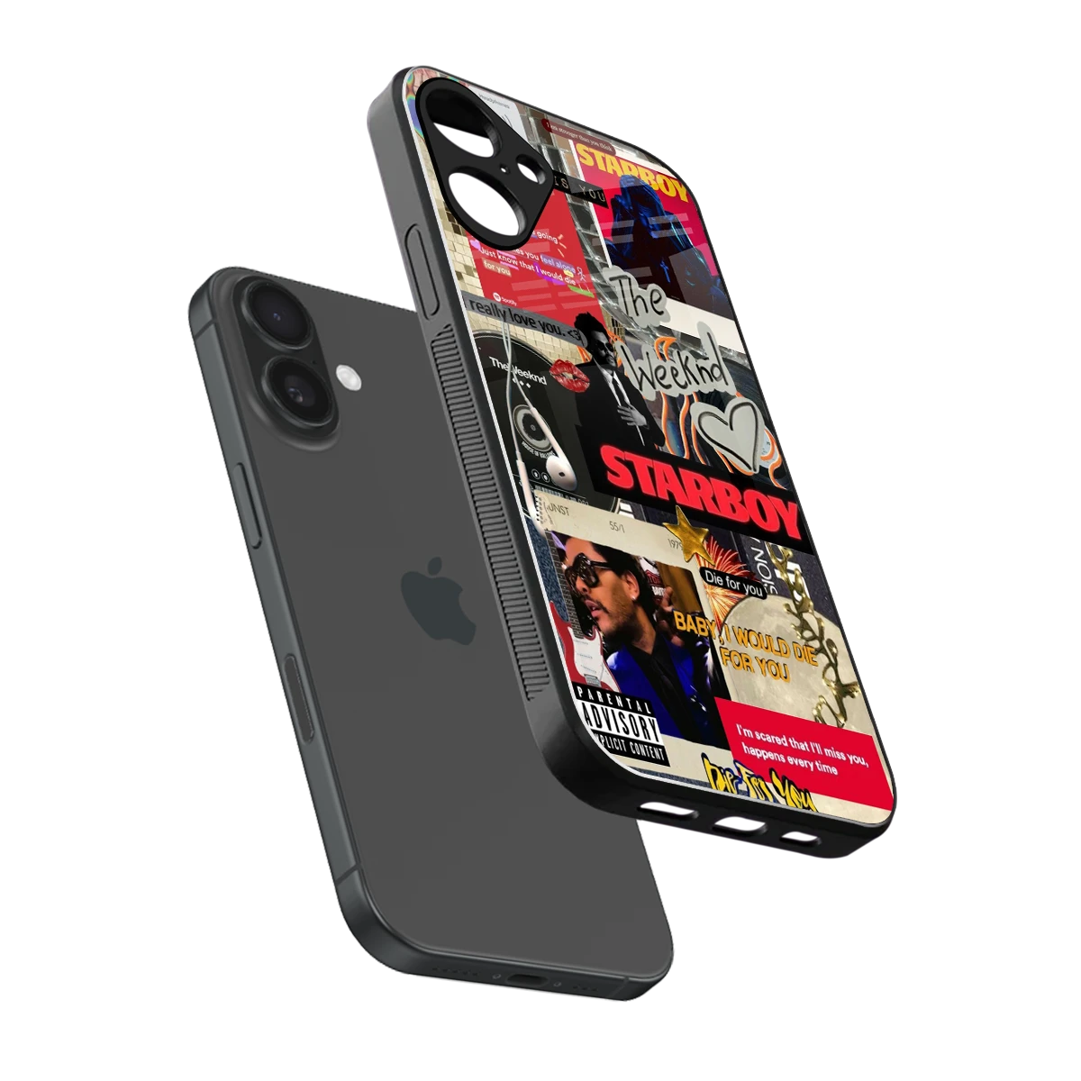 Stellar Starboy sleek iphone 16 plus cover with tempered glass back and TPU edges