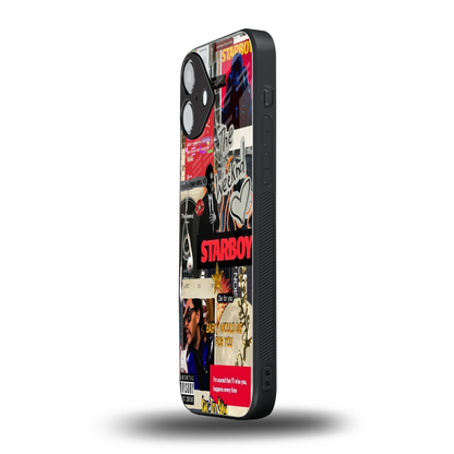 Stellar Starboy iphone 16 plus mobile cover | shockproof glass phone case