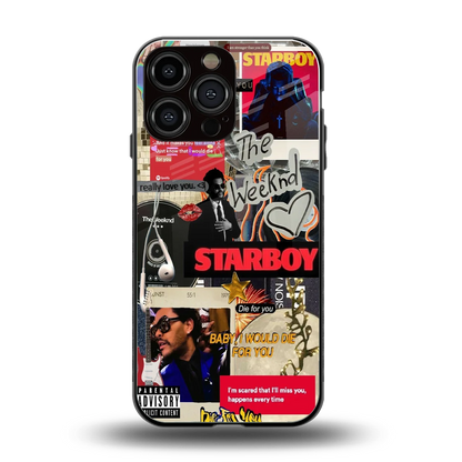 Stellar Starboy back phone cover | glass case for iphone 16 pro max