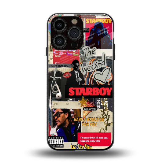 Stellar Starboy back phone cover | glass case for iphone 16 pro max