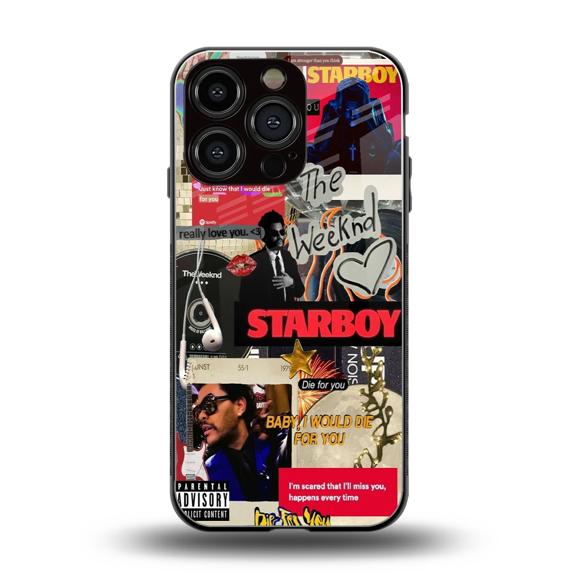 Stellar Starboy back phone cover | glass case for iphone 16 pro