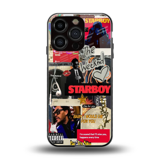 Stellar Starboy back phone cover | glass case for iphone 16 pro