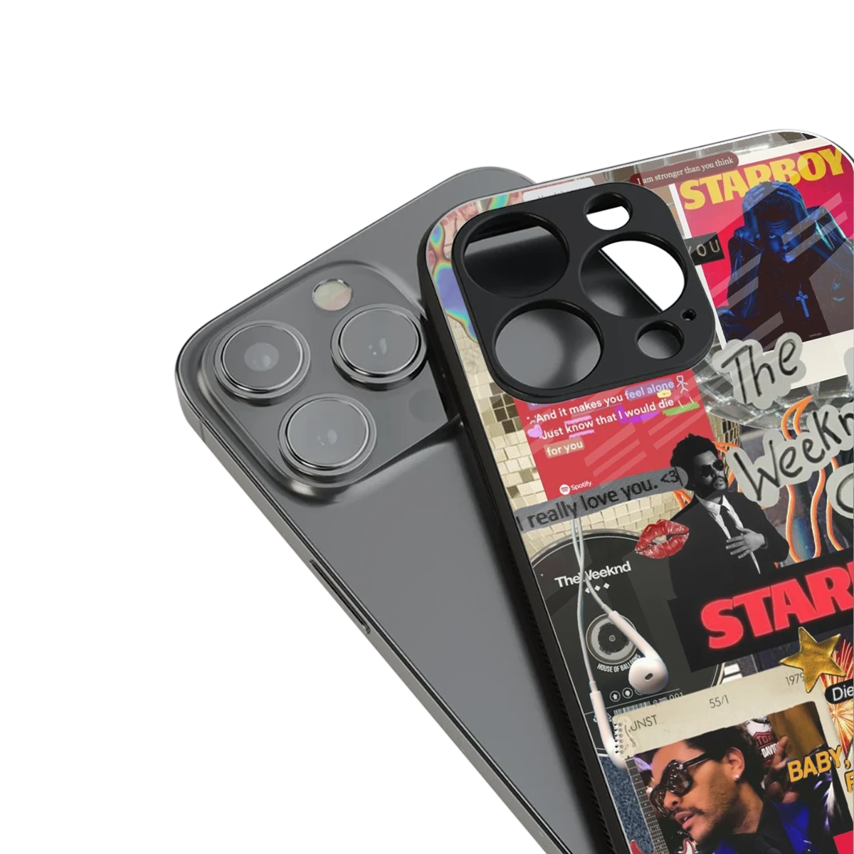 Stellar Starboy stylish phone case for iphone 16 pro max | glossy glass and slim fit