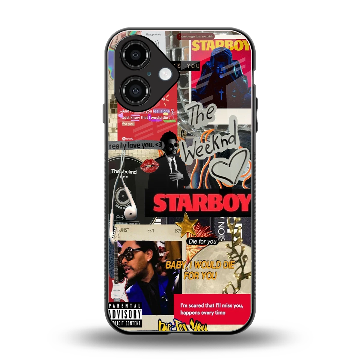 Stellar Starboy back phone cover | glass case for iphone 16