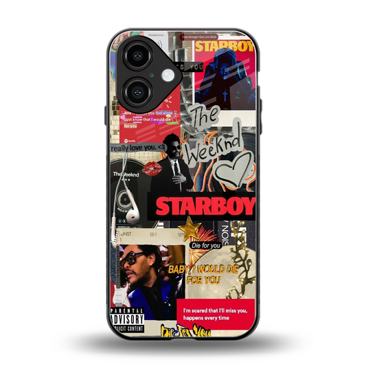 Stellar Starboy back phone cover | glass case for iphone 16