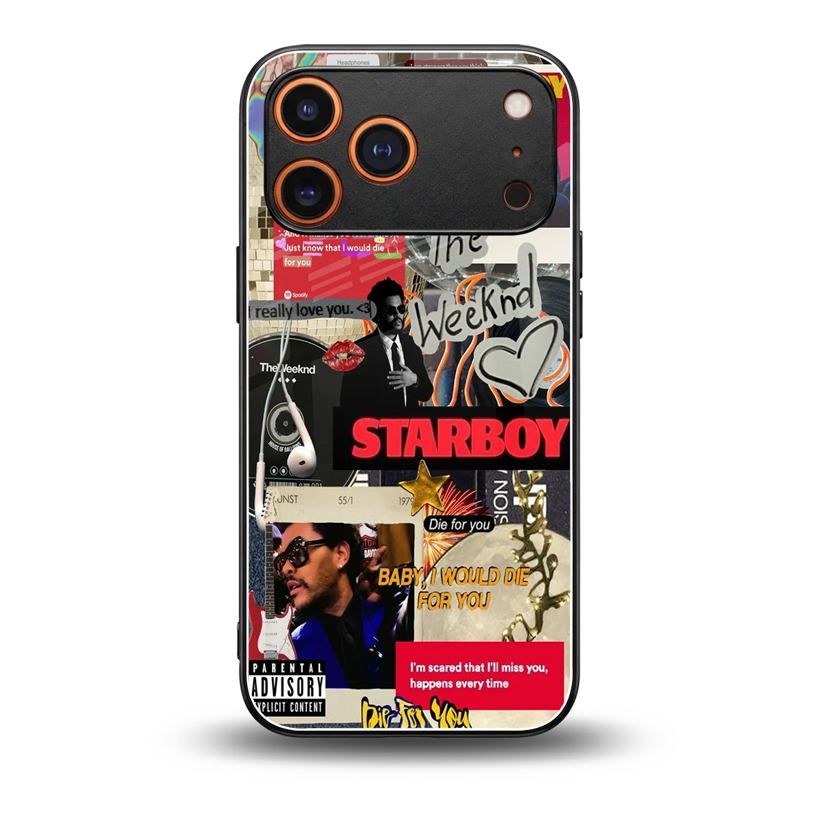 Stellar Starboy back phone cover | glass case for iphone 17 pro