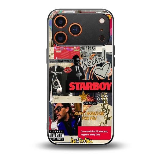 Stellar Starboy back phone cover | glass case for iphone 17 pro max