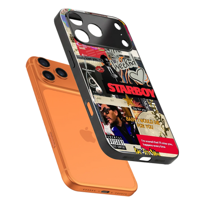 Stellar Starboy sleek iphone 17 pro cover with tempered glass back and TPU edges
