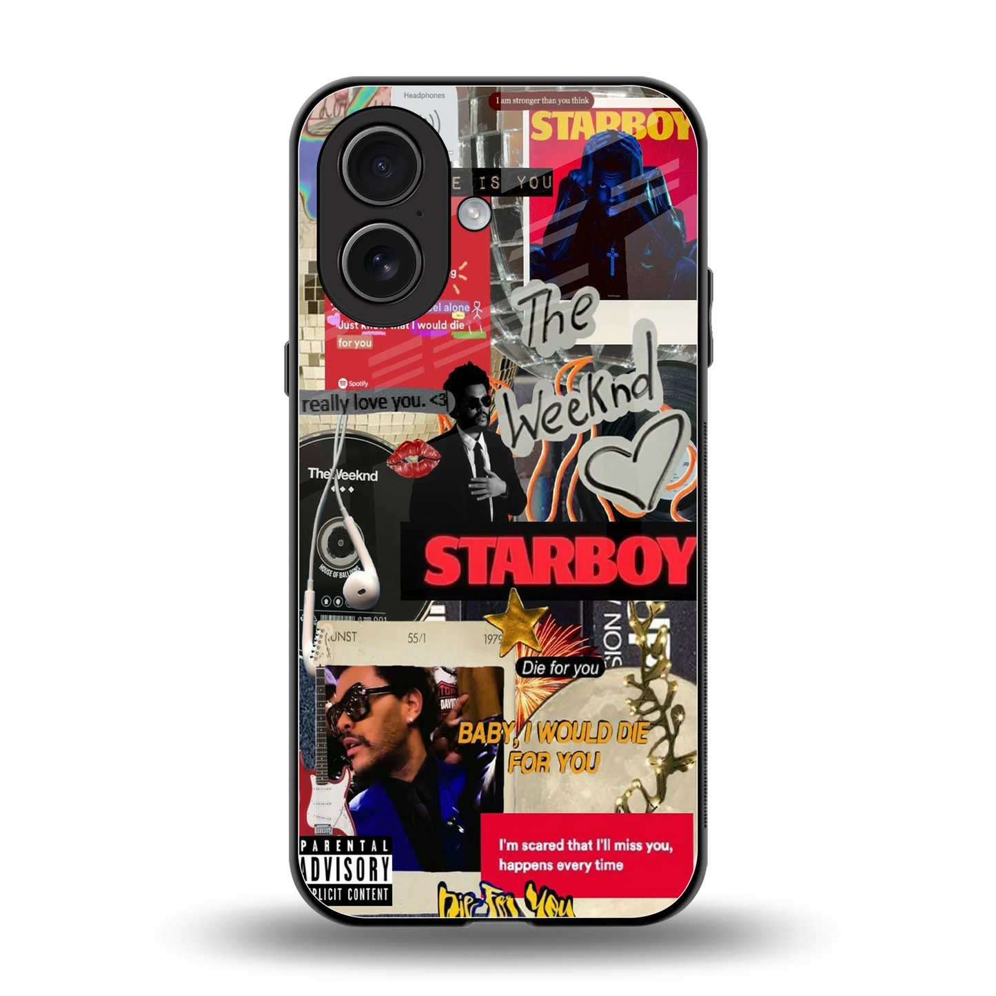 Stellar Starboy back phone cover | glass case for iphone 17