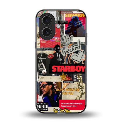 Stellar Starboy back phone cover | glass case for iphone 17