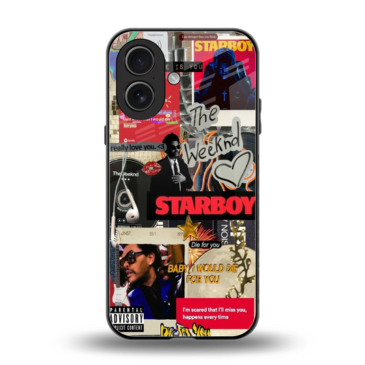 Stellar Starboy back phone cover | glass case for iphone 17