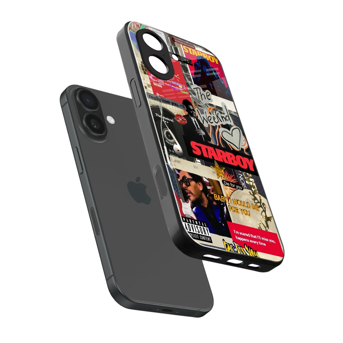 Stellar Starboy sleek iphone 17 cover with tempered glass back and TPU edges