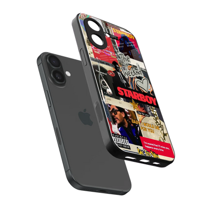 Stellar Starboy sleek iphone 17 cover with tempered glass back and TPU edges