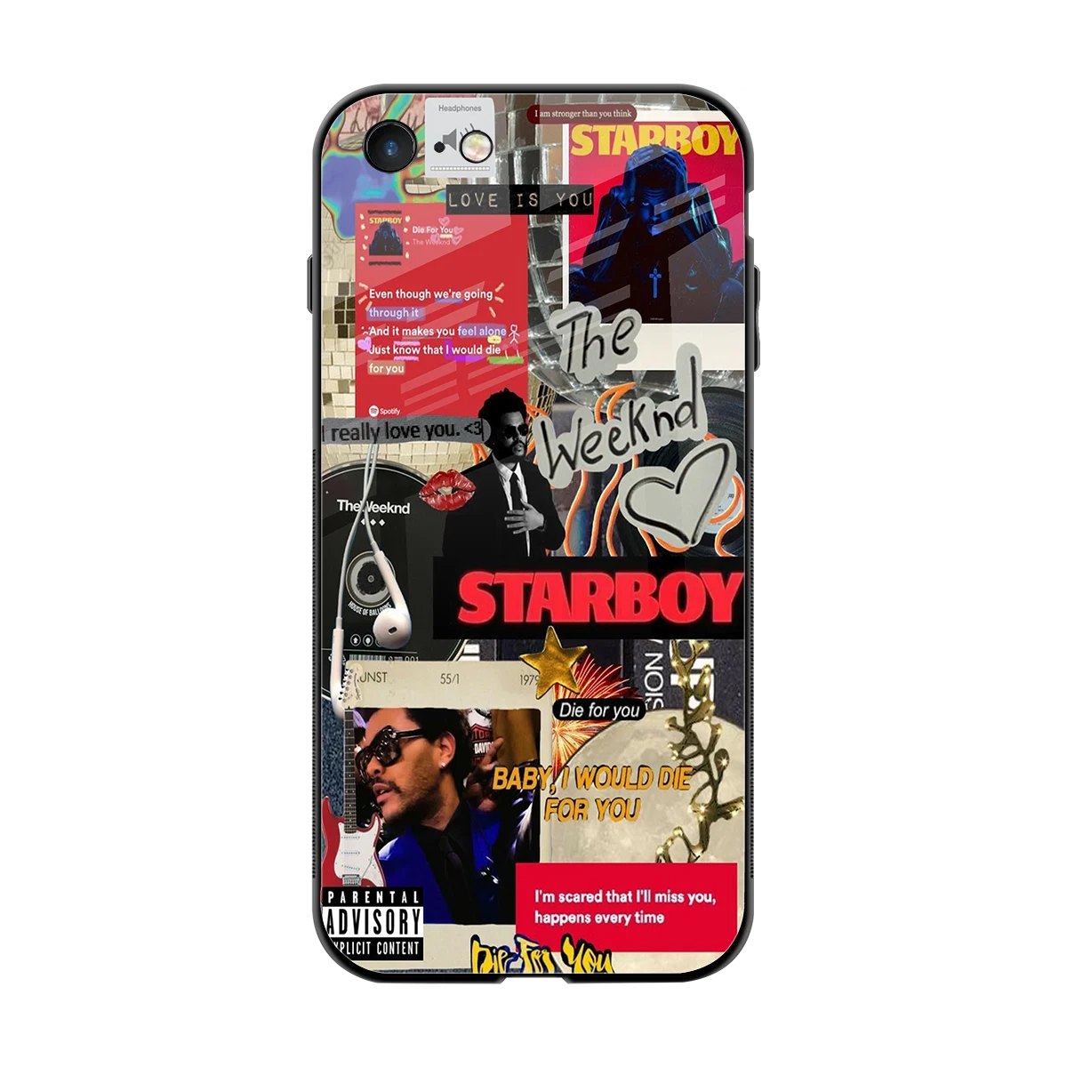 Stellar Starboy back phone cover | glass case for iphone 7