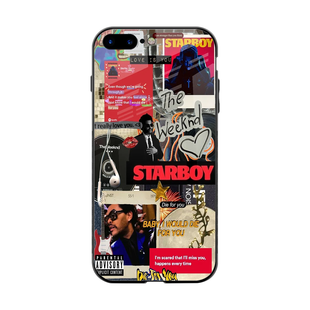Stellar Starboy back phone cover | glass case for iphone 8 plus