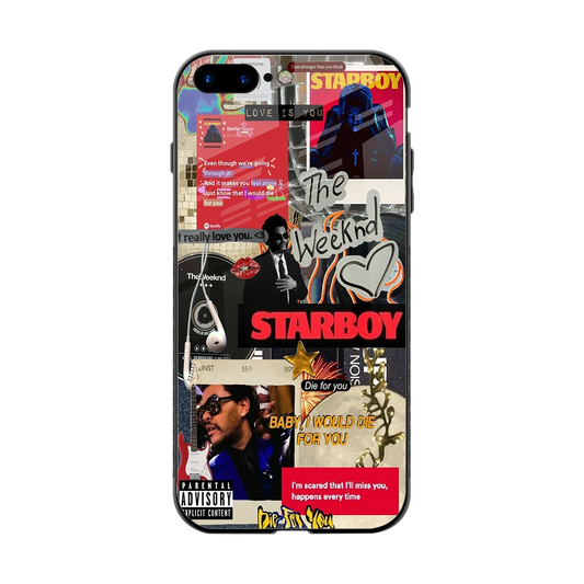 Stellar Starboy back phone cover | glass case for iphone 8 plus