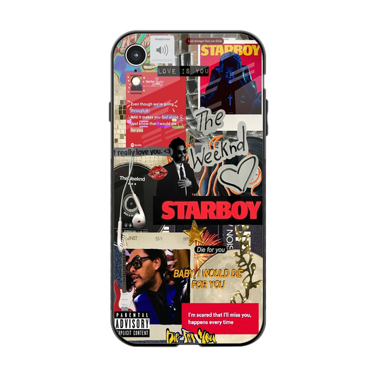 Stellar Starboy back phone cover | glass case for iphone xr