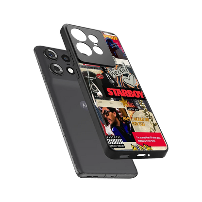 Stellar Starboy sleek motorola edge 50 pro cover with tempered glass back and TPU edges