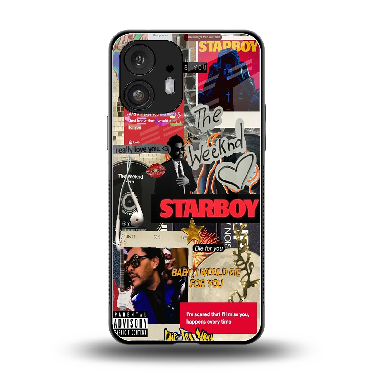 Stellar Starboy back phone cover | glass case for nothing phone 2