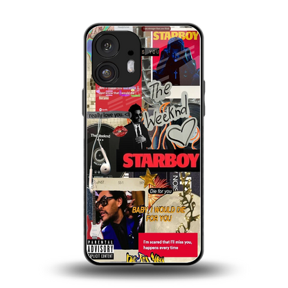 Stellar Starboy back phone cover | glass case for nothing phone 2