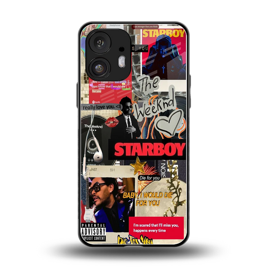 Stellar Starboy back phone cover | glass case for nothing phone 2