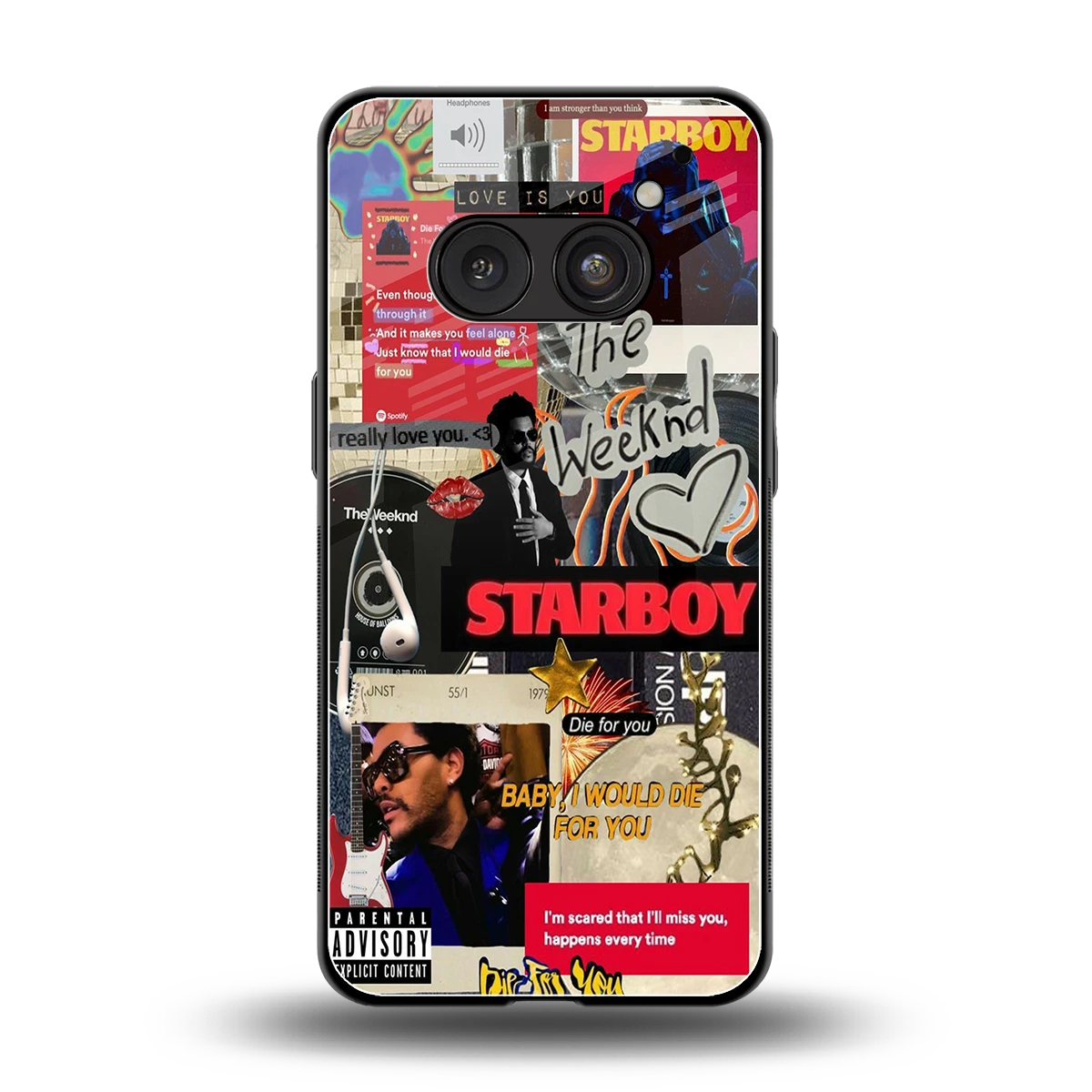 Stellar Starboy back phone cover | glass case for nothing phone 2a