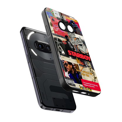 Stellar Starboy sleek nothing phone 2a cover with tempered glass back and TPU edges