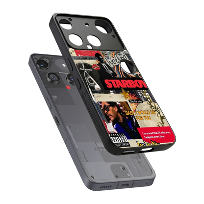 Stellar Starboy sleek nothing phone 3 cover with tempered glass back and TPU edges