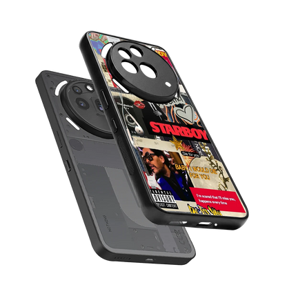 Stellar Starboy sleek nothing phone 3a pro cover with tempered glass back and TPU edges