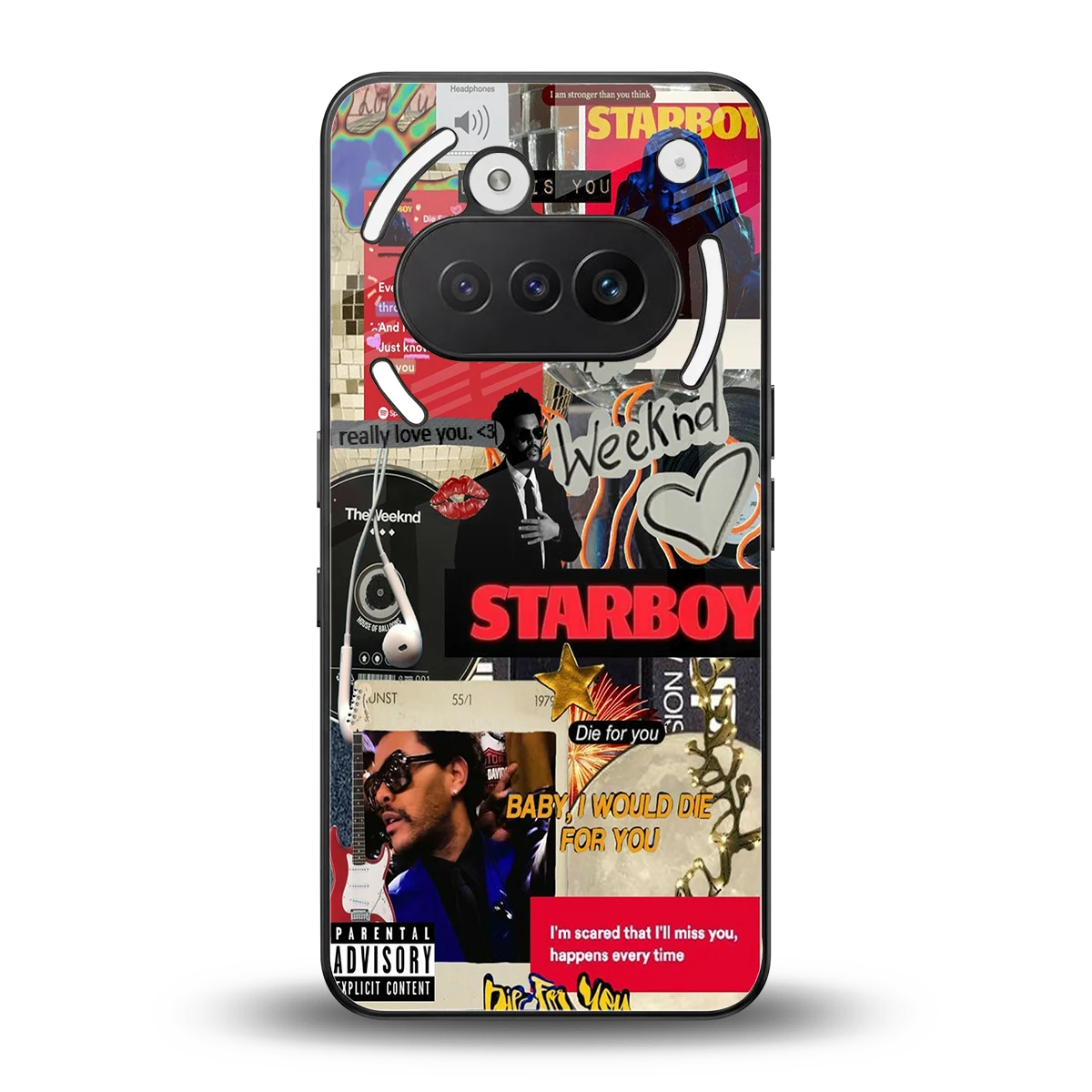 Stellar Starboy back phone cover | glass case for nothing phone 3a