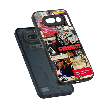 Stellar Starboy sleek nothing phone 4a cover with tempered glass back and TPU edges