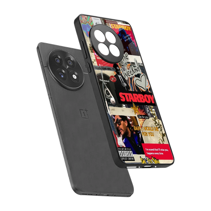 Stellar Starboy sleek oneplus 13r cover with tempered glass back and TPU edges