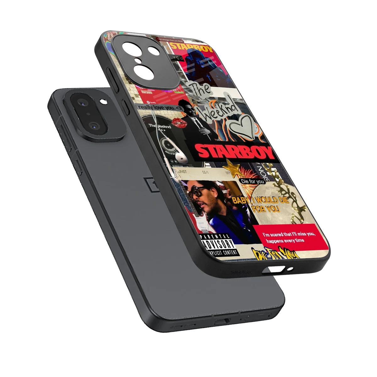 Stellar Starboy sleek oneplus 15r cover with tempered glass back and TPU edges