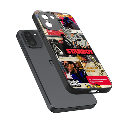 Stellar Starboy sleek oneplus 15r cover with tempered glass back and TPU edges