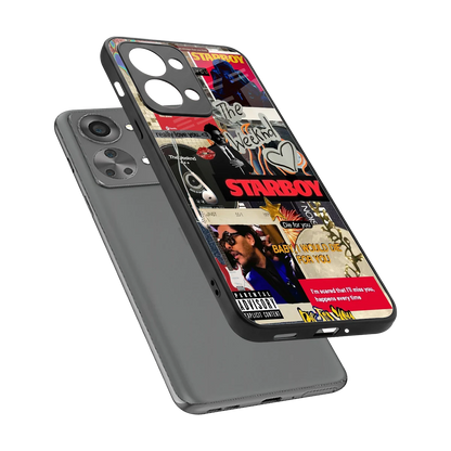 Stellar Starboy sleek oneplus nord 2t cover with tempered glass back and TPU edges