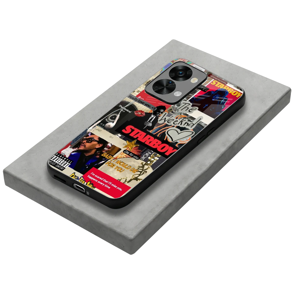 Stellar Starboy stylish phone case for oneplus nord 2t | glossy glass and slim fit