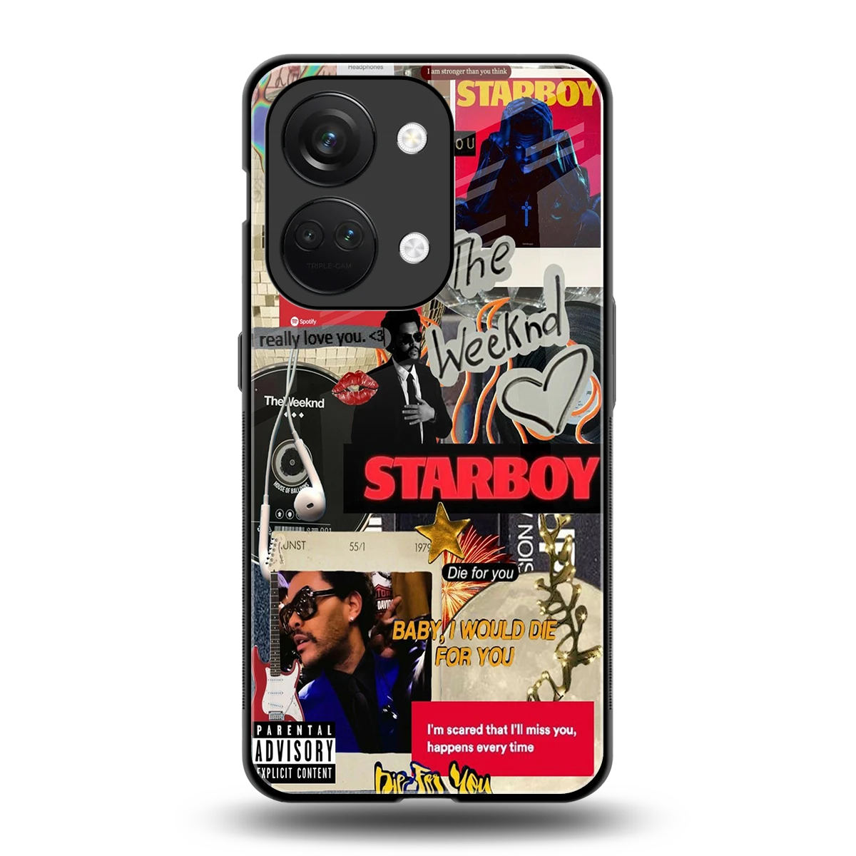 Stellar Starboy back phone cover | glass case for oneplus nord 3