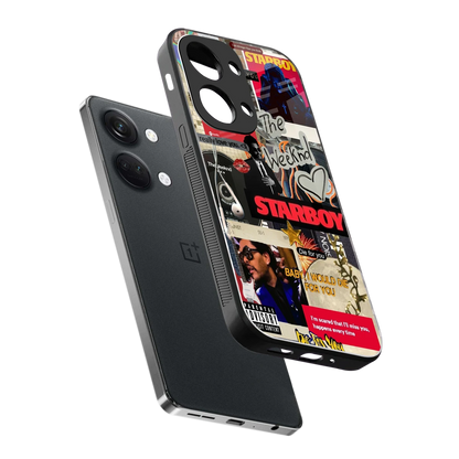 Stellar Starboy sleek oneplus nord 3 cover with tempered glass back and TPU edges