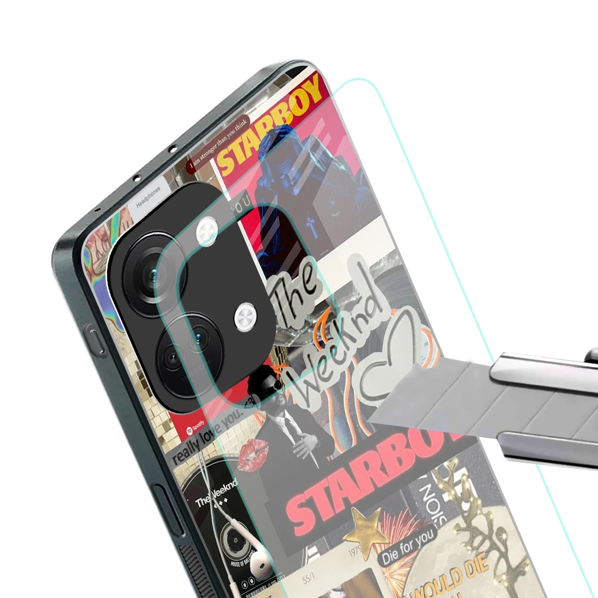 Stellar Starboy stylish phone case for oneplus nord 3 | glossy glass and slim fit