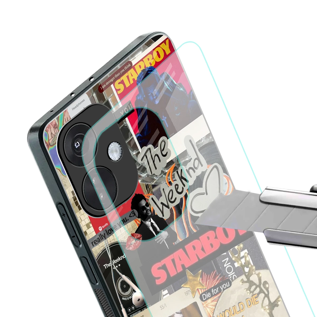 Stellar Starboy stylish phone case for oneplus nord ce 3 | glossy glass and slim fit