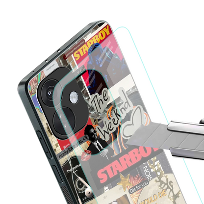 Stellar Starboy stylish phone case for oneplus nord ce 3 | glossy glass and slim fit