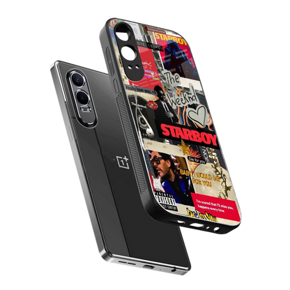 Stellar Starboy sleek oneplus nord ce 4 lite cover with tempered glass back and TPU edges