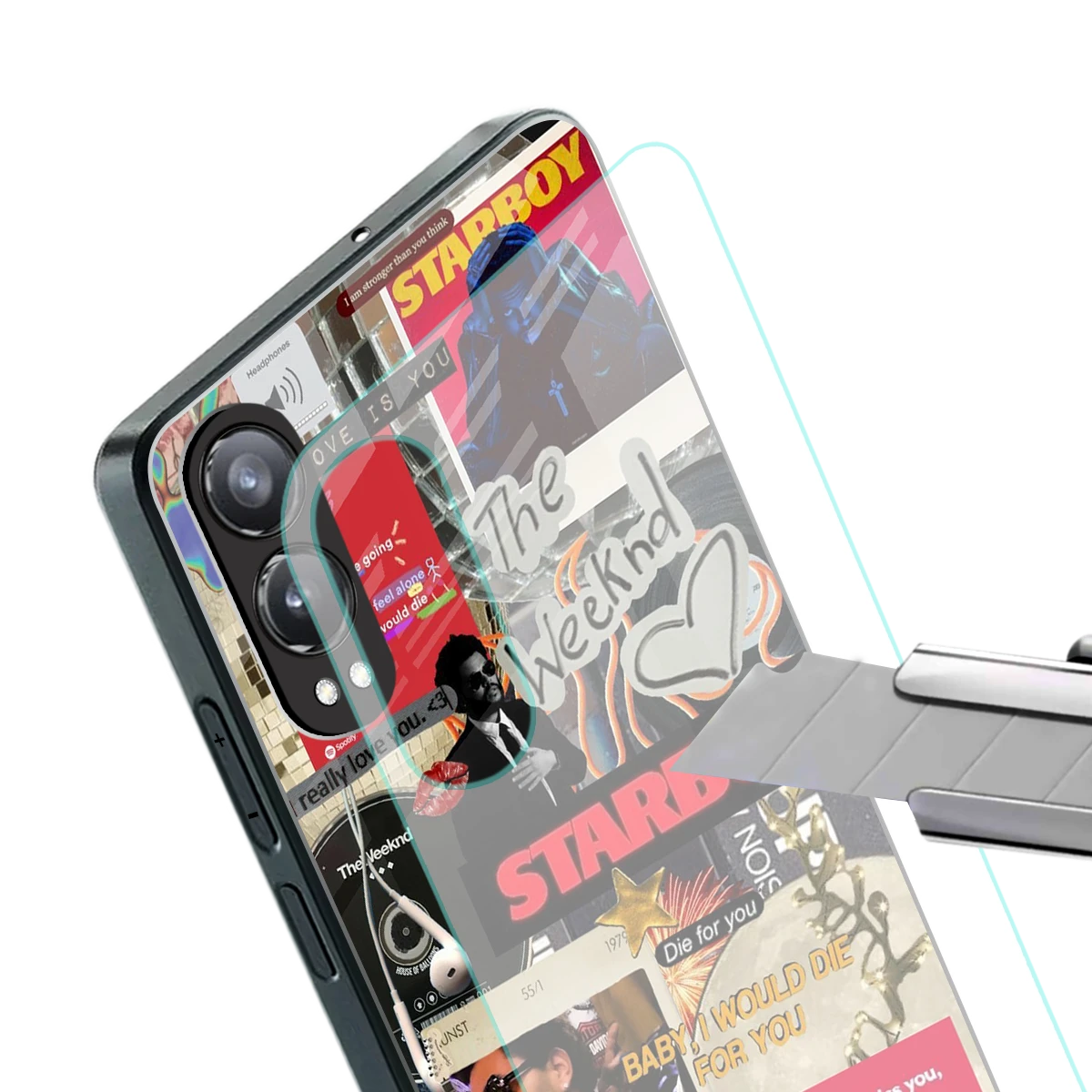 Stellar Starboy stylish phone case for oneplus nord ce 4 lite | glossy glass and slim fit