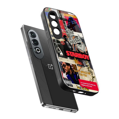 Stellar Starboy sleek oneplus nord ce 4 cover with tempered glass back and TPU edges